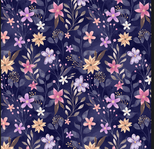 Purple Background Flowers